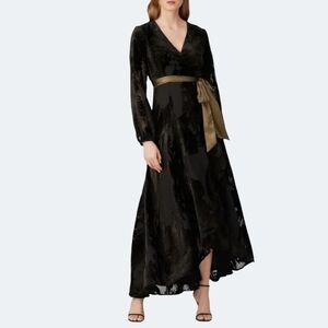 Hutch Anthropologie Celine Velvet Gown With Belt